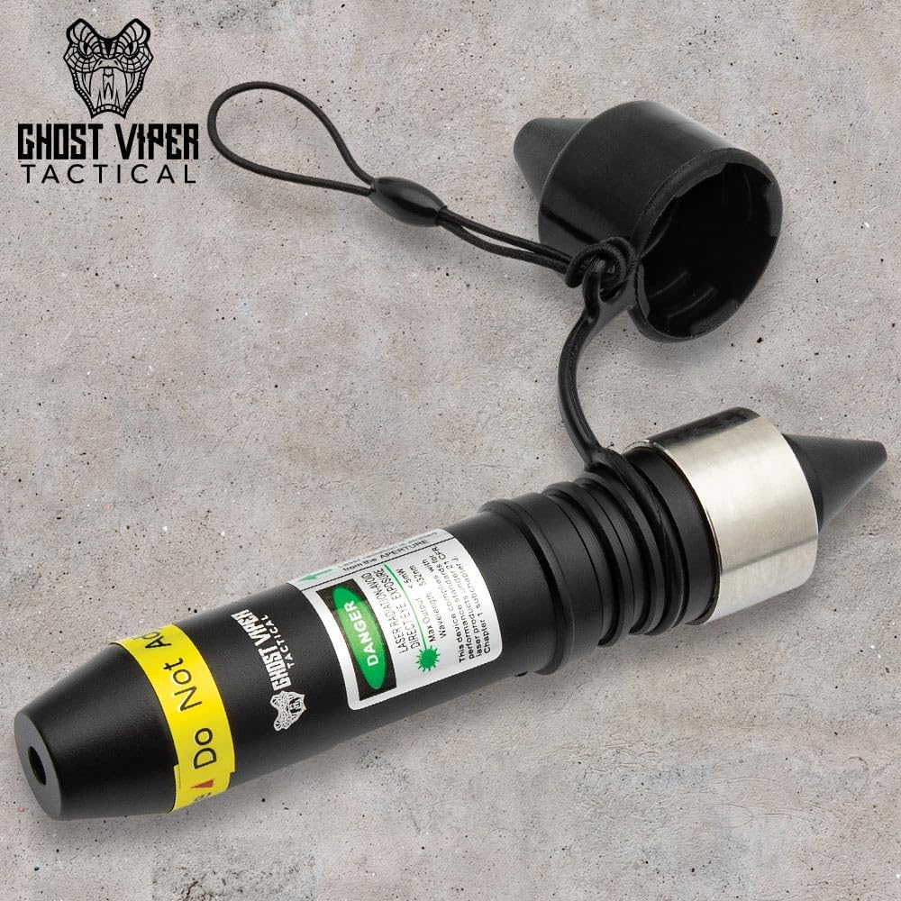Ghost Viper Tactical Universal Green Boresighter | Quick & Precise Alignment for All Firearms | High-Power Green Class 2 Laser | Durable | Magnetic Attachment | for Quick Calibration