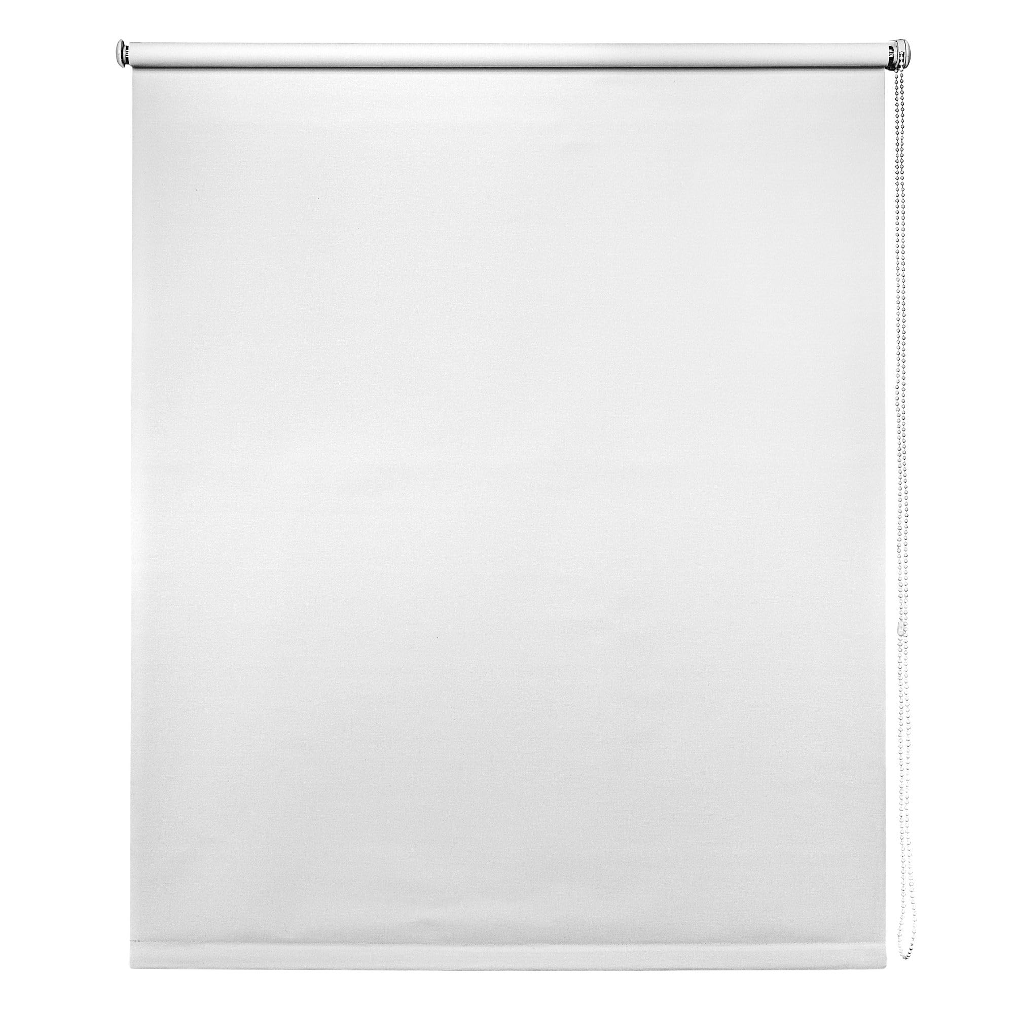 New Edge Blinds Thermal Blackout Roller Blind - 120cm Width x 165cm Drop - White - 100% Blackout