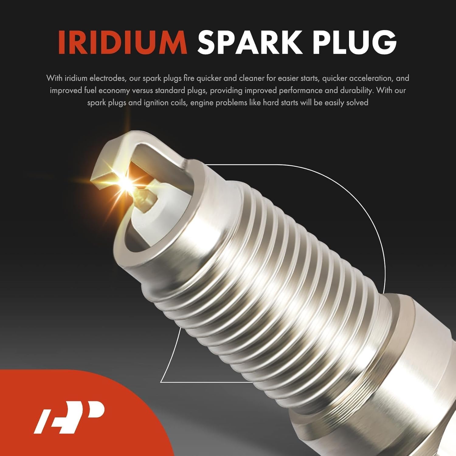 A-Premium Set of 8 Ignition Coil Pack and Iridium Spark Plugs Compatible with Chevrolet Silverado, Tahoe, Camaro, Suburban, Corvette & GMC Sierra, Yukon & Cadillac Escalade, CTS