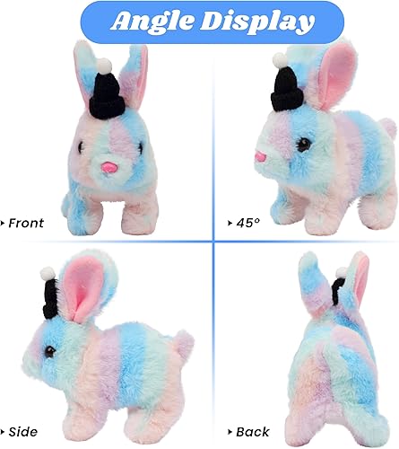 Miniatura 228 de Hopearl - Juguete electrónico interactivo de peluche, mascota con sonidos y movimientos, regalo jirafa animada que camina y mueve la cola