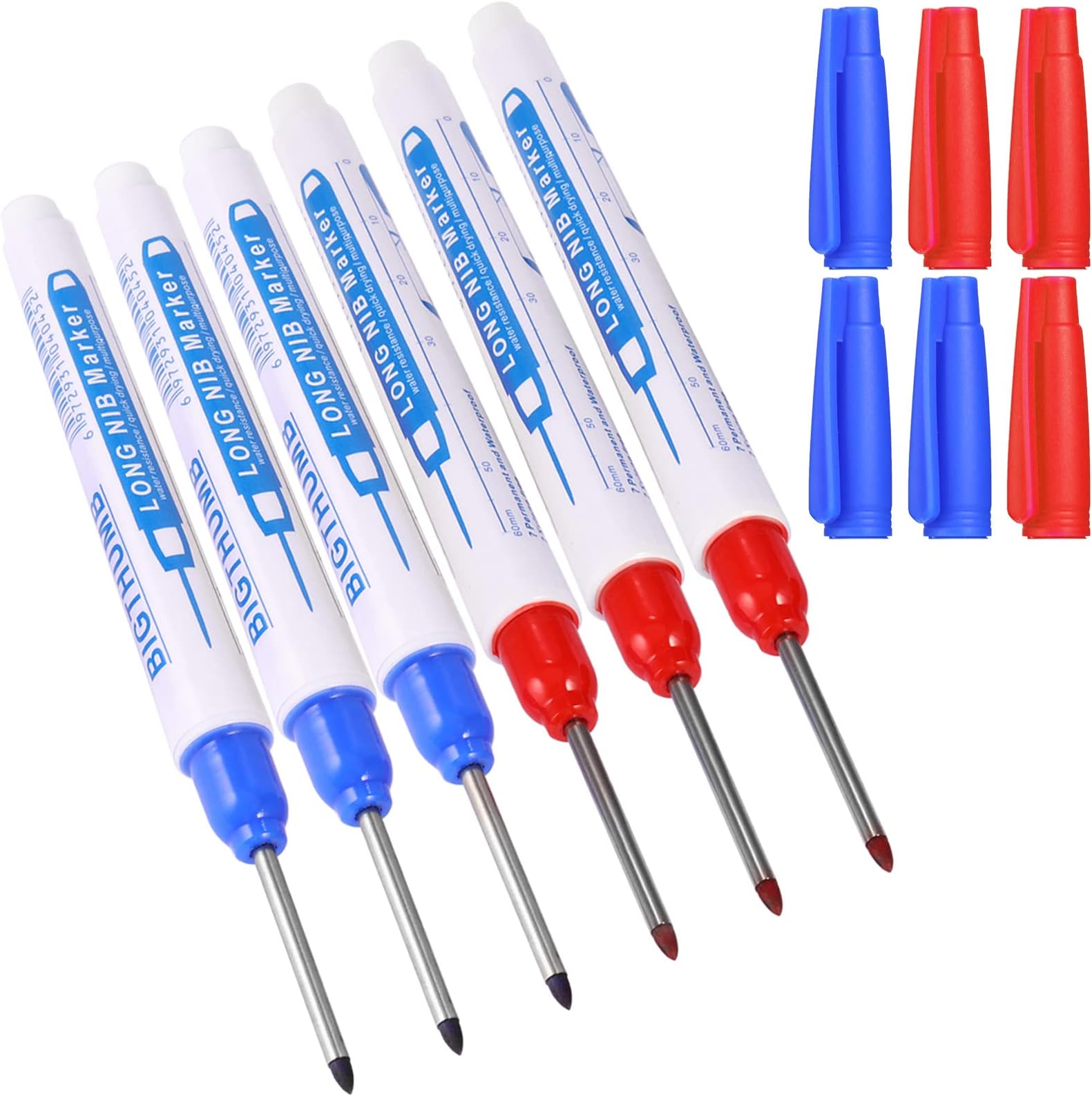 Carpenters Pencil, [Built-in Sharpener] Spopal Mechanical Carpenters Pencil With 7 Solid Marker - View #7