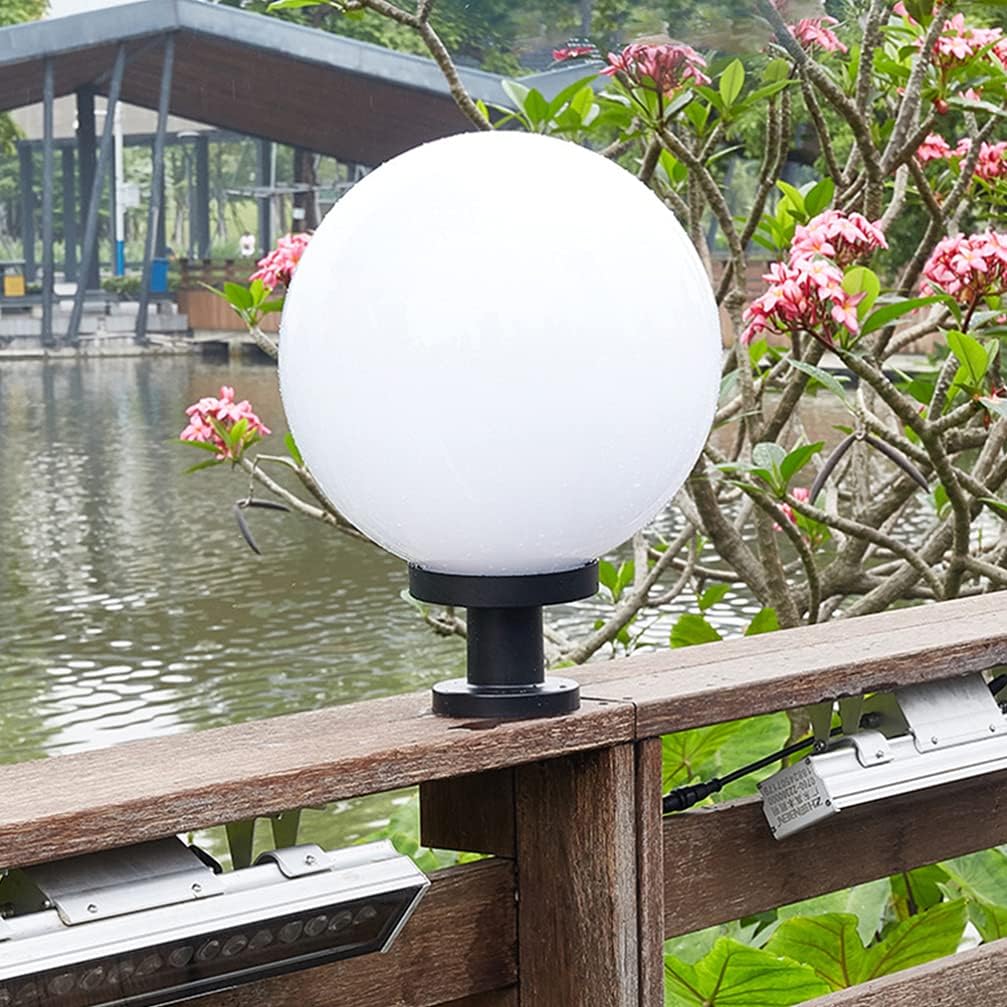 LALAFINA Ceiling Fan Globe Replacement Globe Lamp Shade Acrylic Lamp Shade Acrylic Replacement Lamp Post for Home Indoor Outdoor Lamp Decoration, 25CM Fixture s & Shades