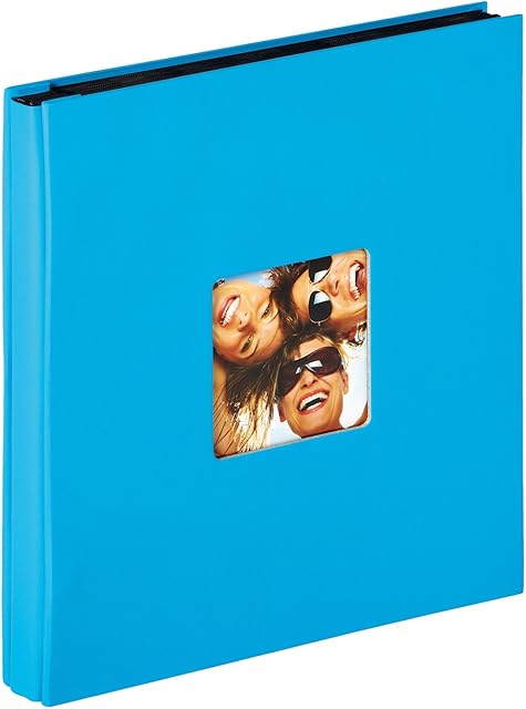walther Design Photo Album Ocean Blue 400 Photos 10x15 cm Stock Album with Cover Punching, Fun EA-110-U