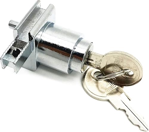 Miniatura 4 de XMHF Cerradura de presión de émbolo para puerta corrediza de vidrio vitrina vitrina con bisagras cerradura de gabinete de vidrio apto para 0.197