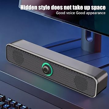 Pc Speakers for Desktop Deep Bass Loud Sound Stereo Soundbar