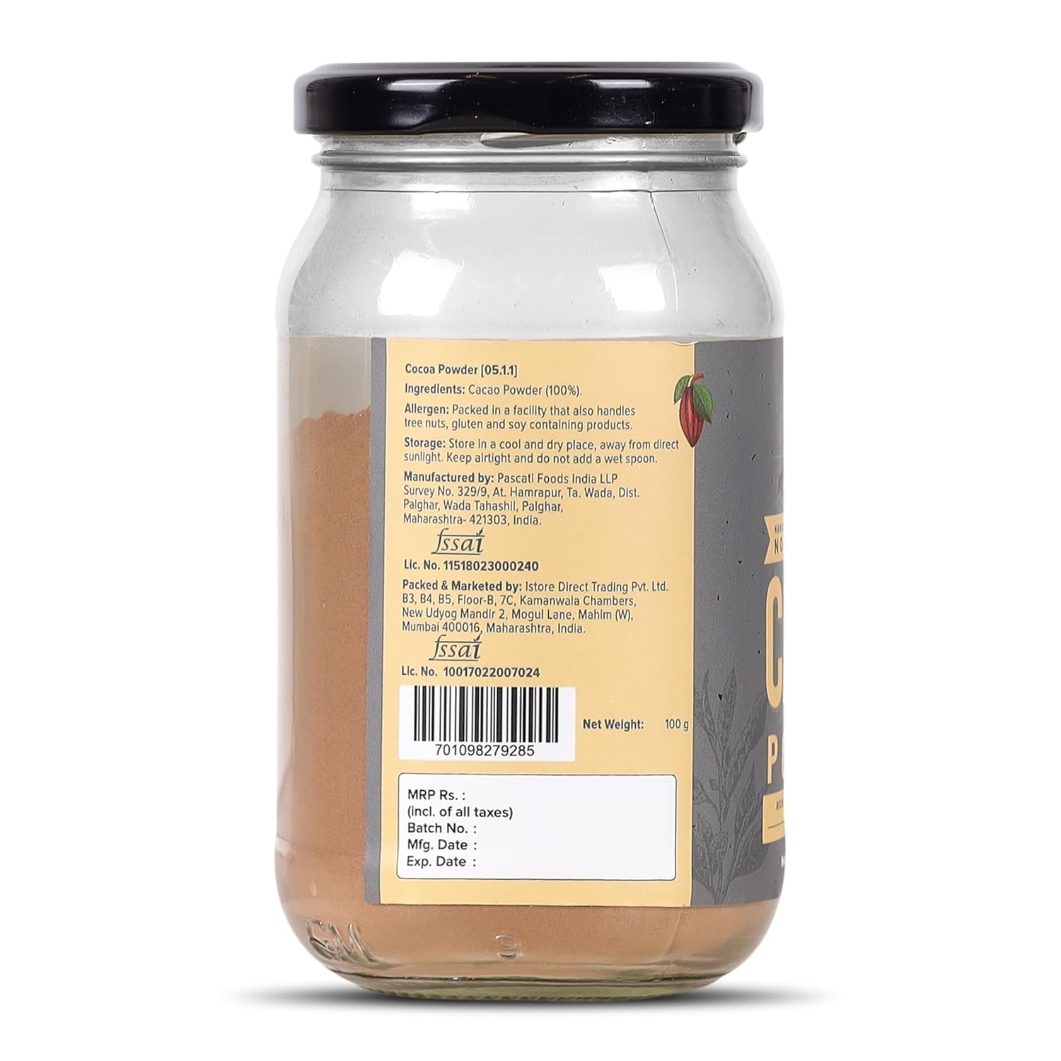 Urban Platter Non-Alkalized Organic Cacao Powder 100g