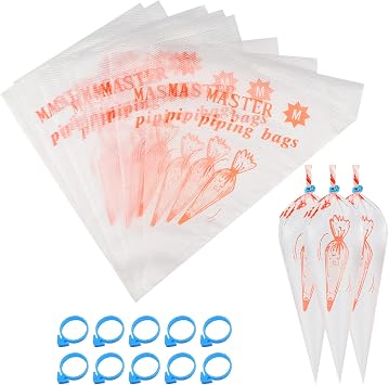 LABOTA Piping Bags Disposable,200PCS 12 Inch Pastry Bags,Icing Bags, for Cake Decorating