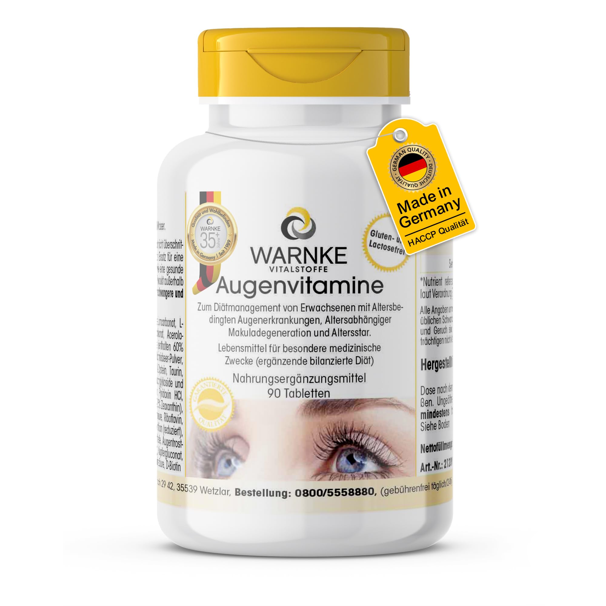 Warnke Vitalstoffe Augenvitamine Tabletten Product Description