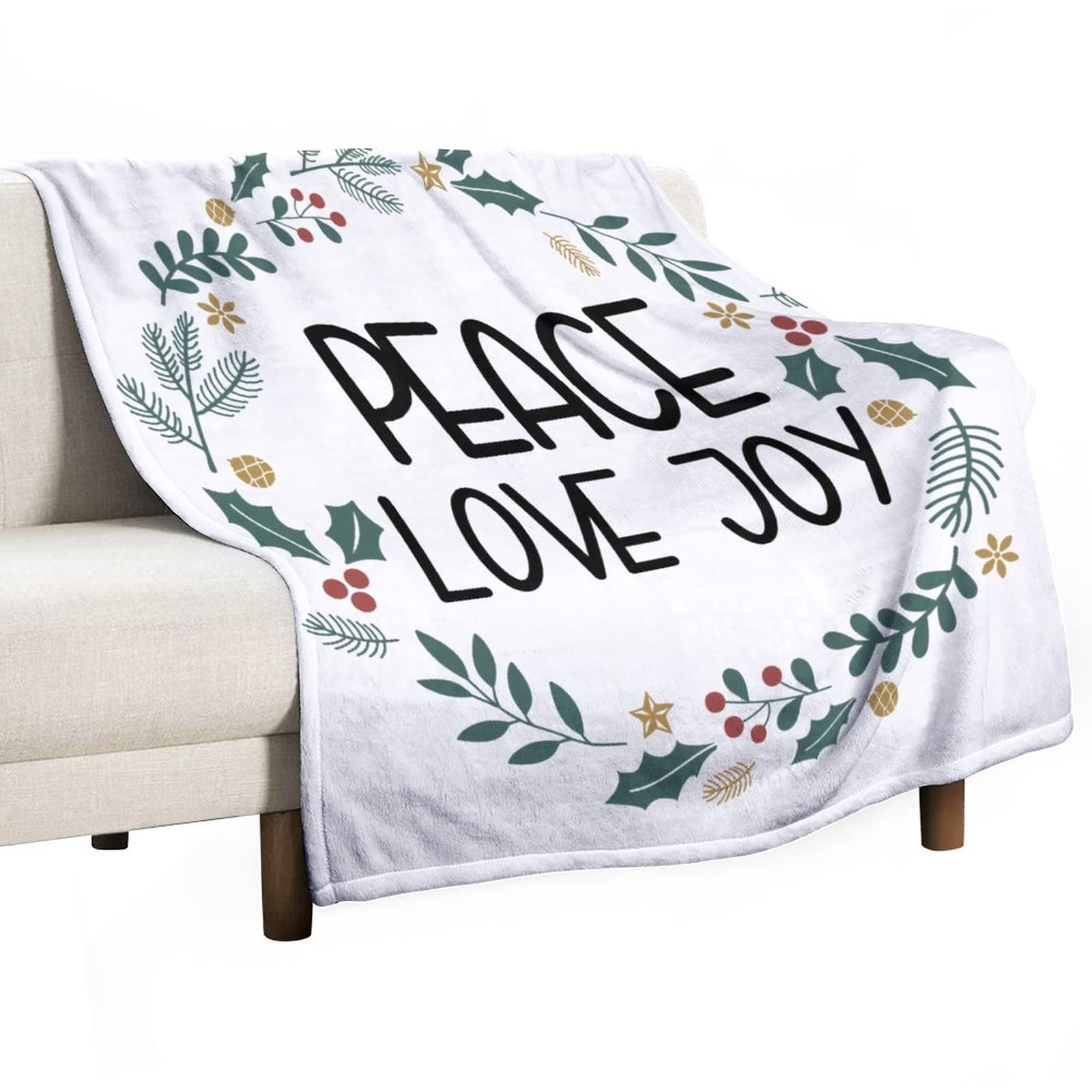 Couverture Noël moelleuse Amour et Joie le cadeau idéal pour enfants et adultes