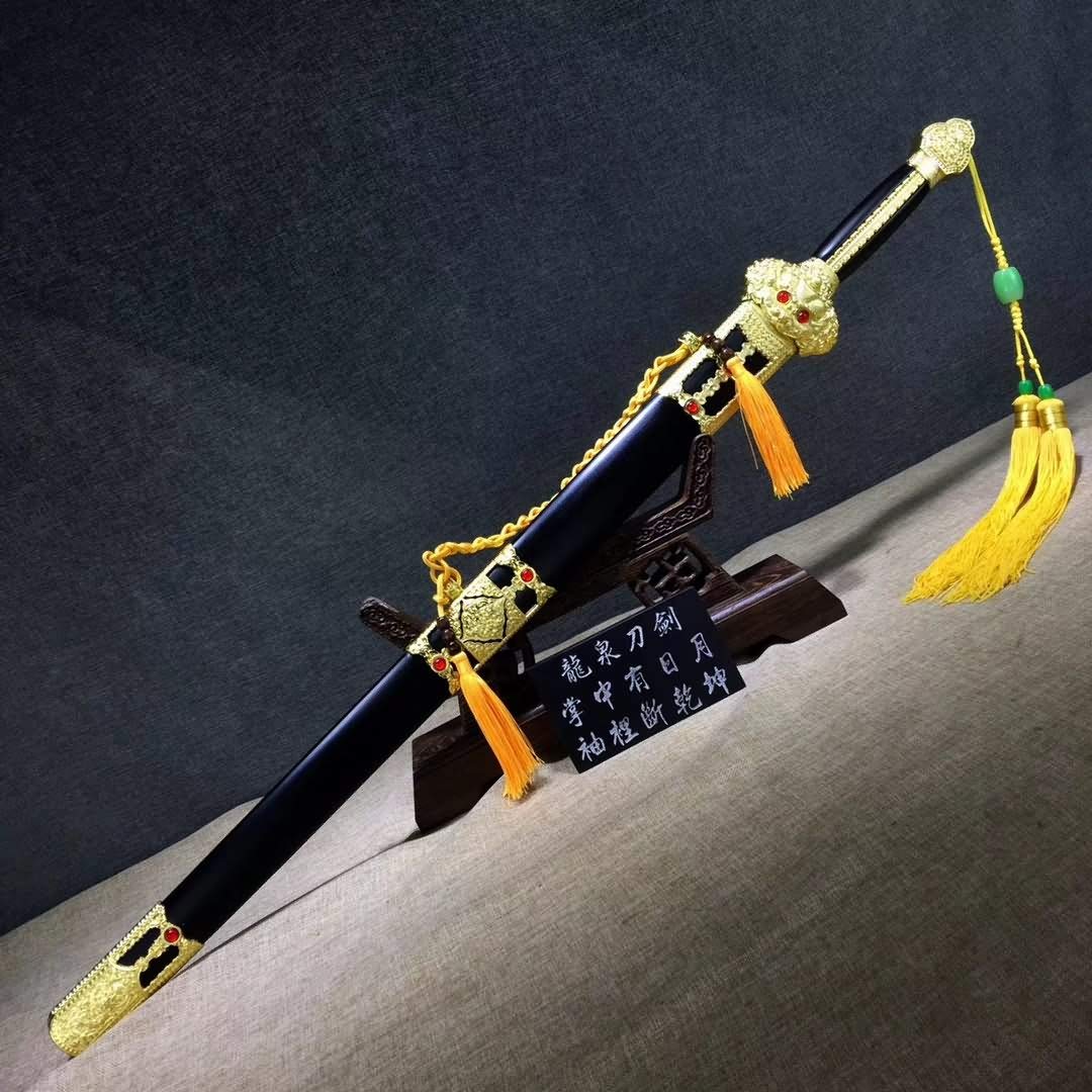 LoongSWORD Horse-Chopping Sword,Hand Forged,High Carbon Steel Blade&Full Tang,Cut Tree