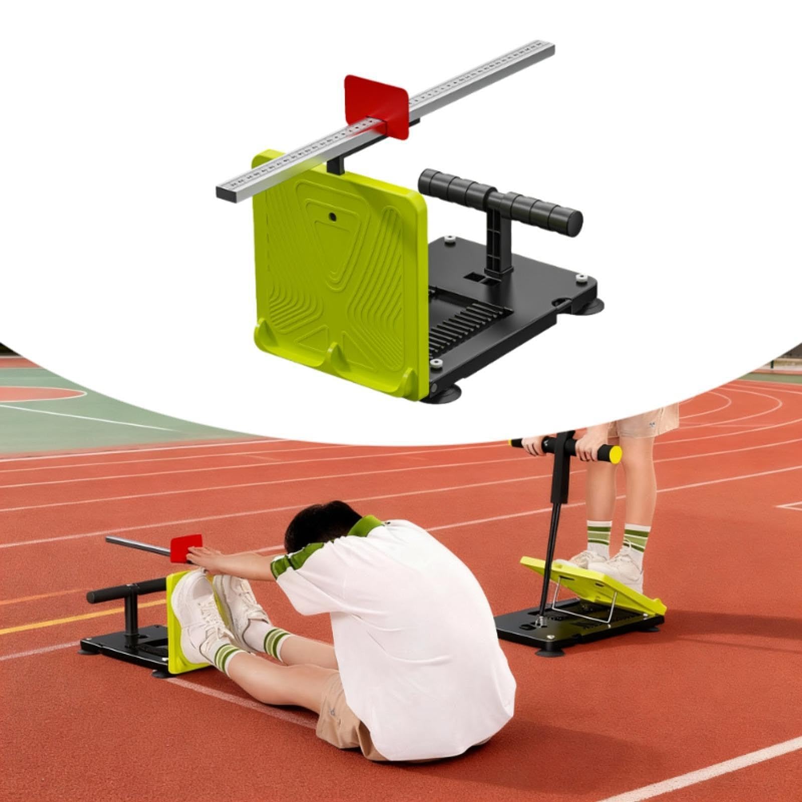 Gralara Ligament Tester Flexibilitätstester Beintraining Körpervorbeuge Messgerät Aus PVC PP Faltbar für Schule Fitnessstudio Zuhause