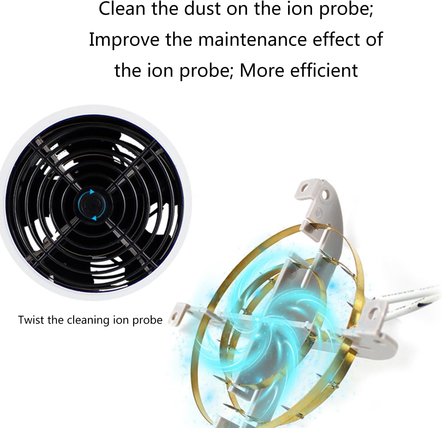 Ionizing Air Blower Static Eliminator Anti Static Fan Electro-Static Discharge Ionizer Static Fan Desktop Static Eliminator Anti Static Fan Anti Static Ionizer, SMALL, White