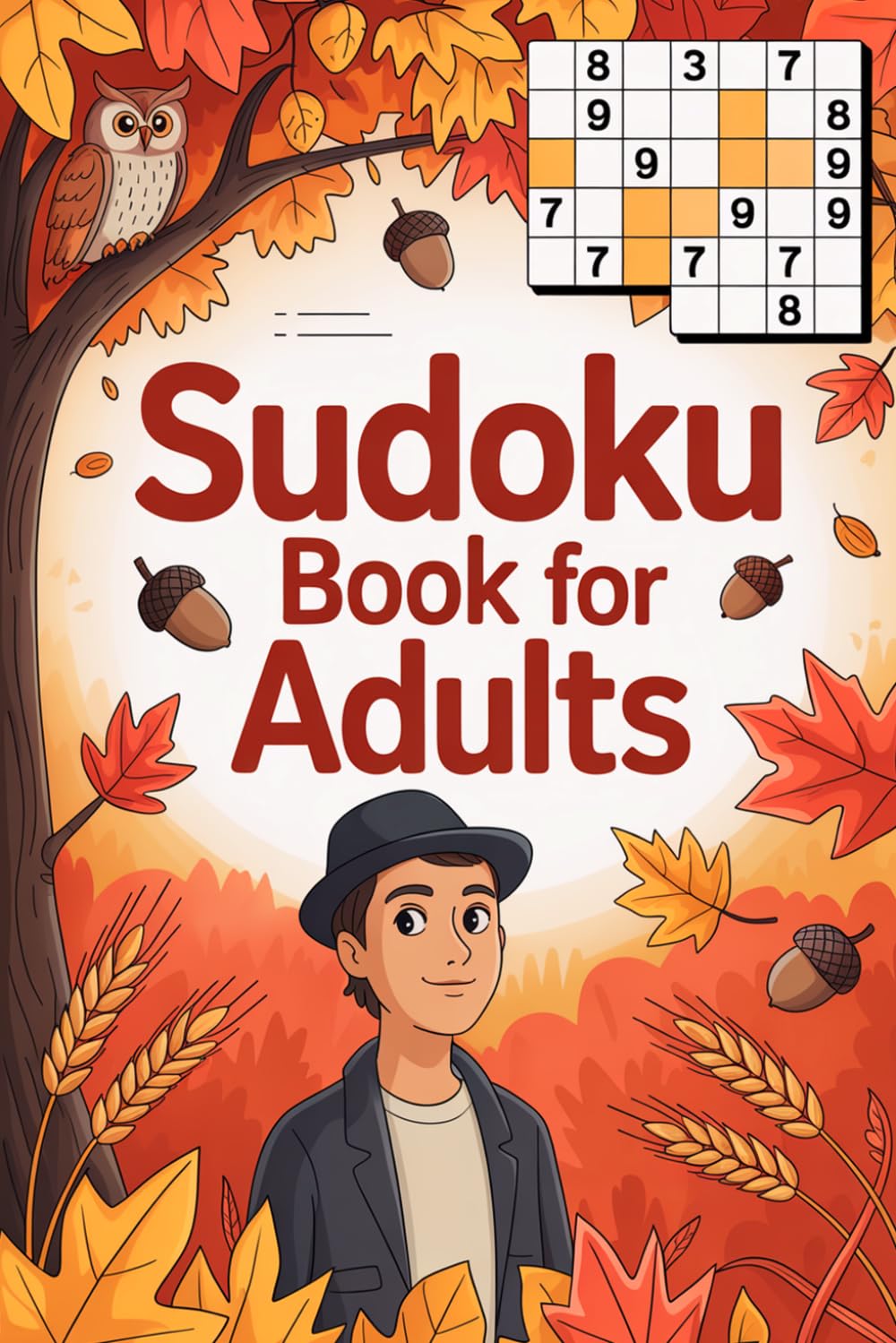 Sudoku Book for Adults: Easy-on-the-Eyes Logic Puzzle Workbook for Grown-Ups
