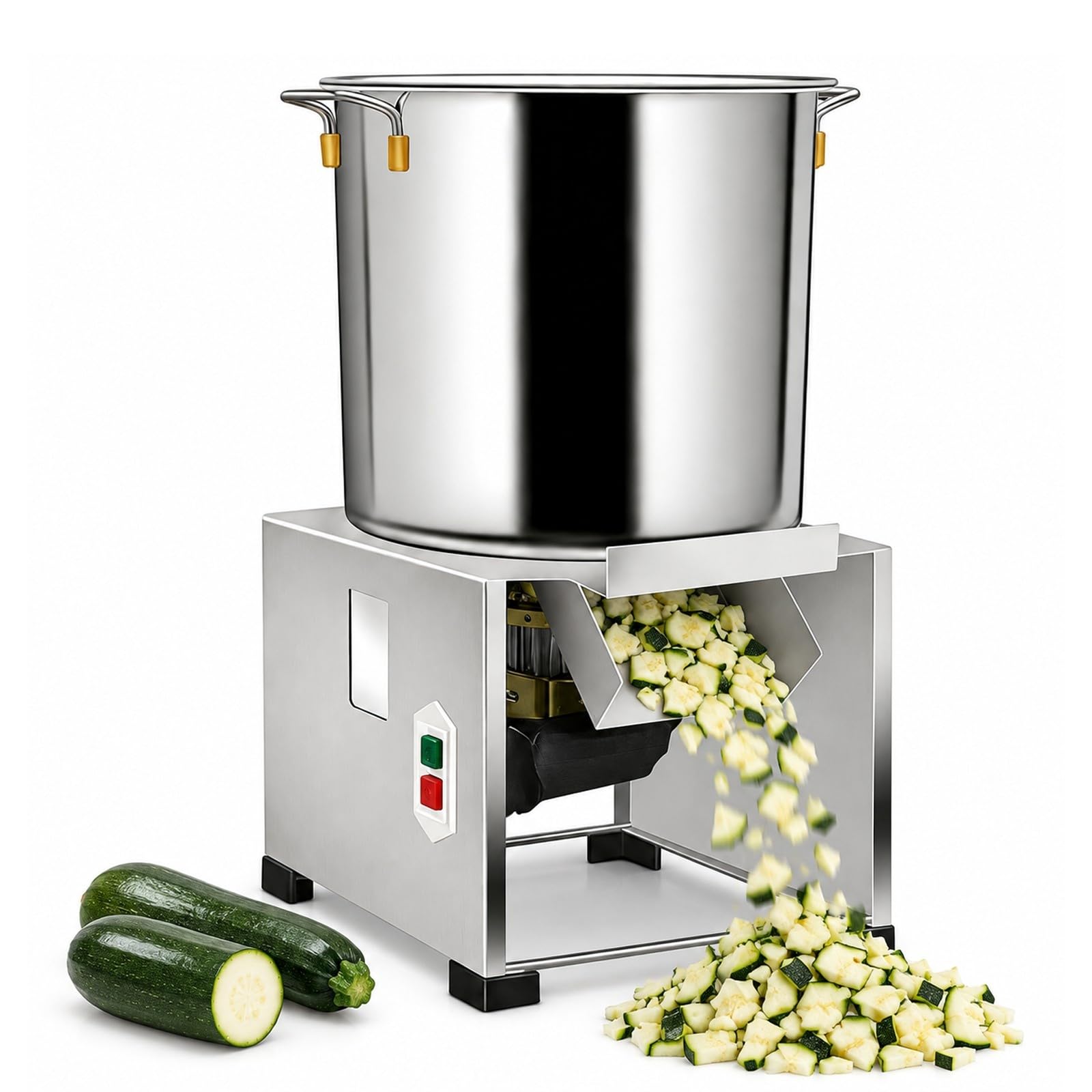 Geflügelfutter-Verarbeitungsgerät, Zerkleinerer Und Mühle, Hochleistungs-Edelstahl-Schneider Mit 4 Klingen, 3500 U/min Für Schnelles Schneiden, Für Gemüse, Getreide(1500W)