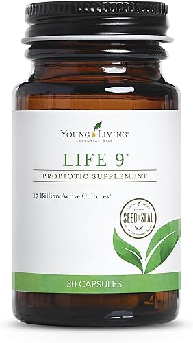 Life 9 Suplemento probiótico de Young Living - Aumenta la inmunidad y el apoyo a la salud digestiva y intestinal - 30 cápsulas - 17 mil millones de