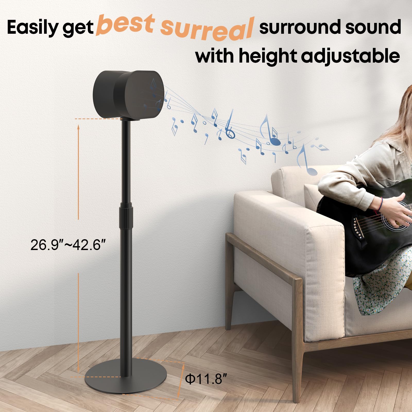 【最終値下げ】sonos era300用スタンド×2本セット　高さ調整可 71tMA6PdX5L._UF894,1000_QL80_.jpg