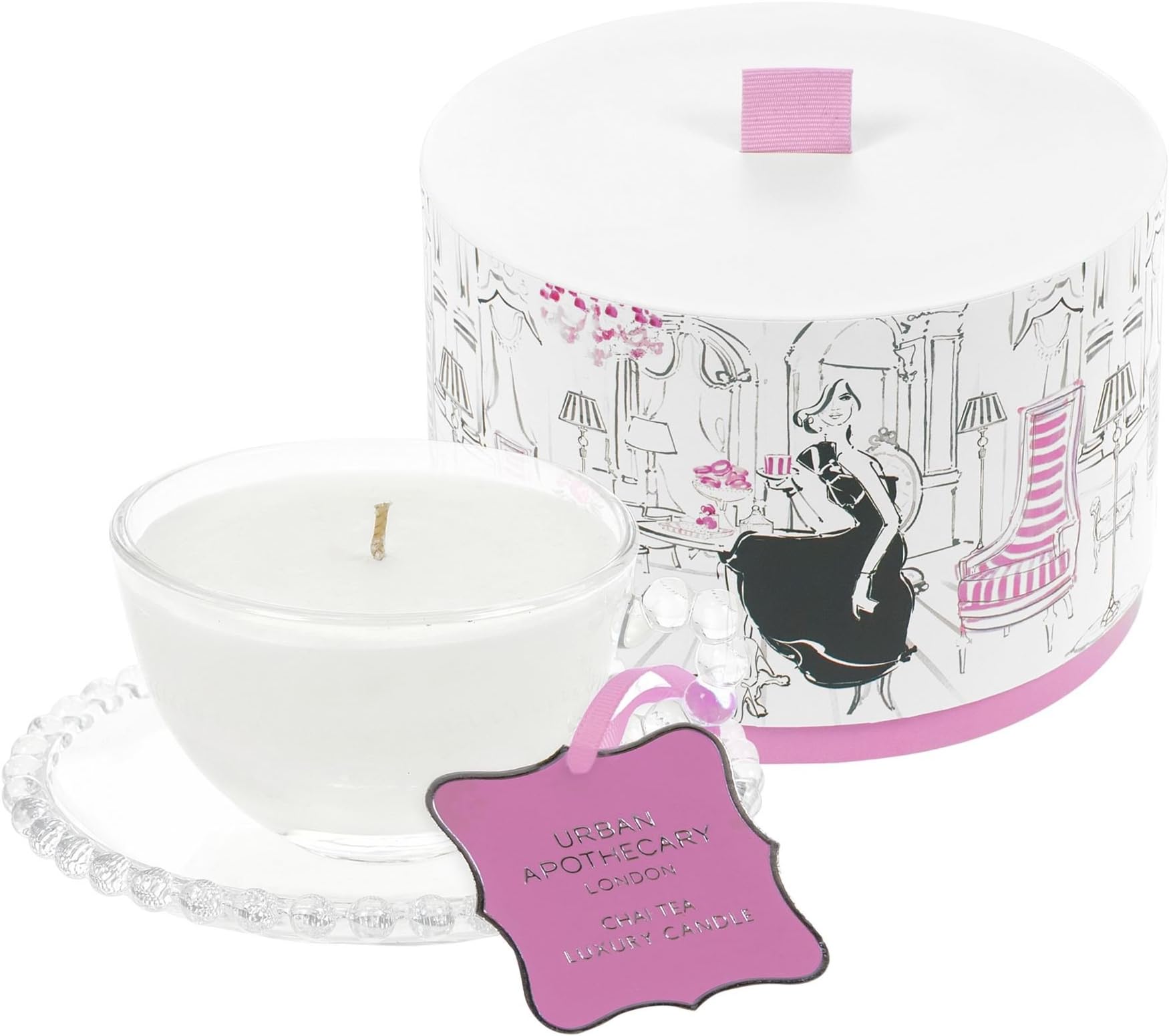 Urban Apothecary Chai Masala Tea Cup Scented Candle - Pack of 6