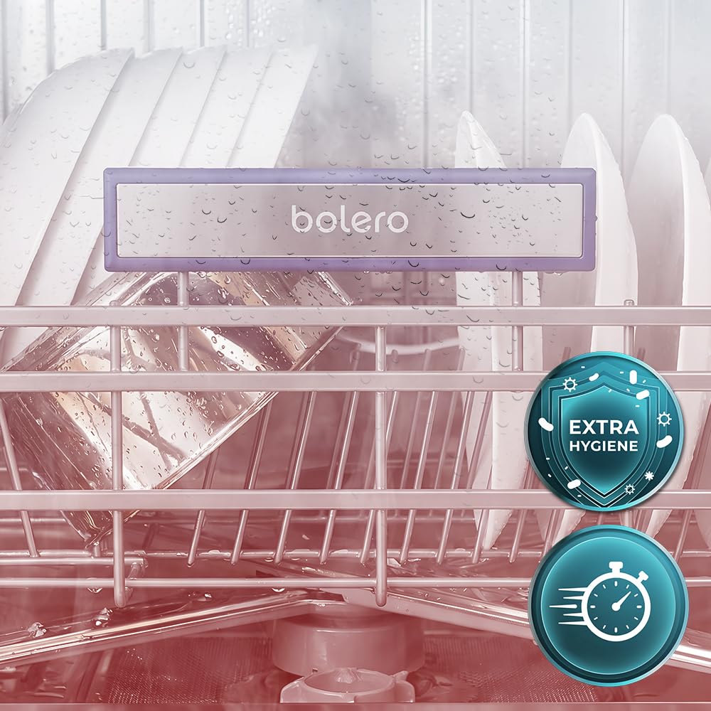 Cecotec Lavavajillas 60 cm Libre Instalación Bolero Aguazero 6550 | 16 Servicios, 3ª Bandeja Cubiertos, Motor Inverter Plus Duo, Control Touch, 12 Programas, Secado Autoapertura O2Dry