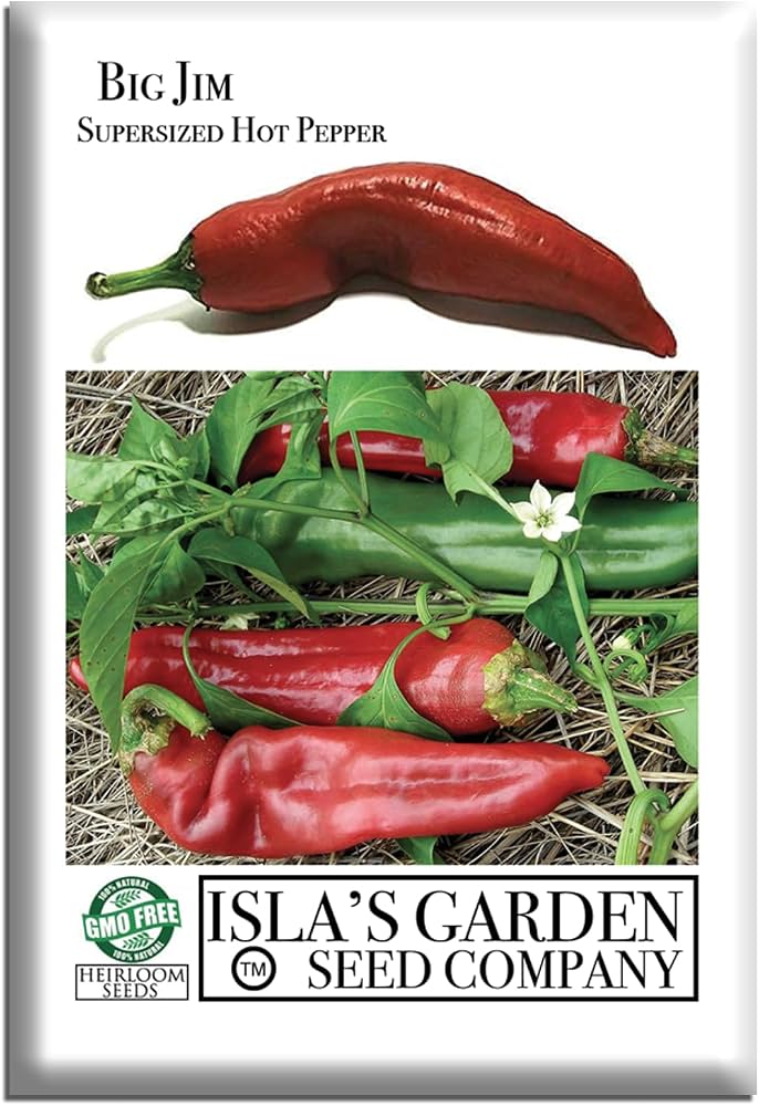 Amazon.com : Big Jim Supersized Hot Pepper Seeds (Capsicum annuum