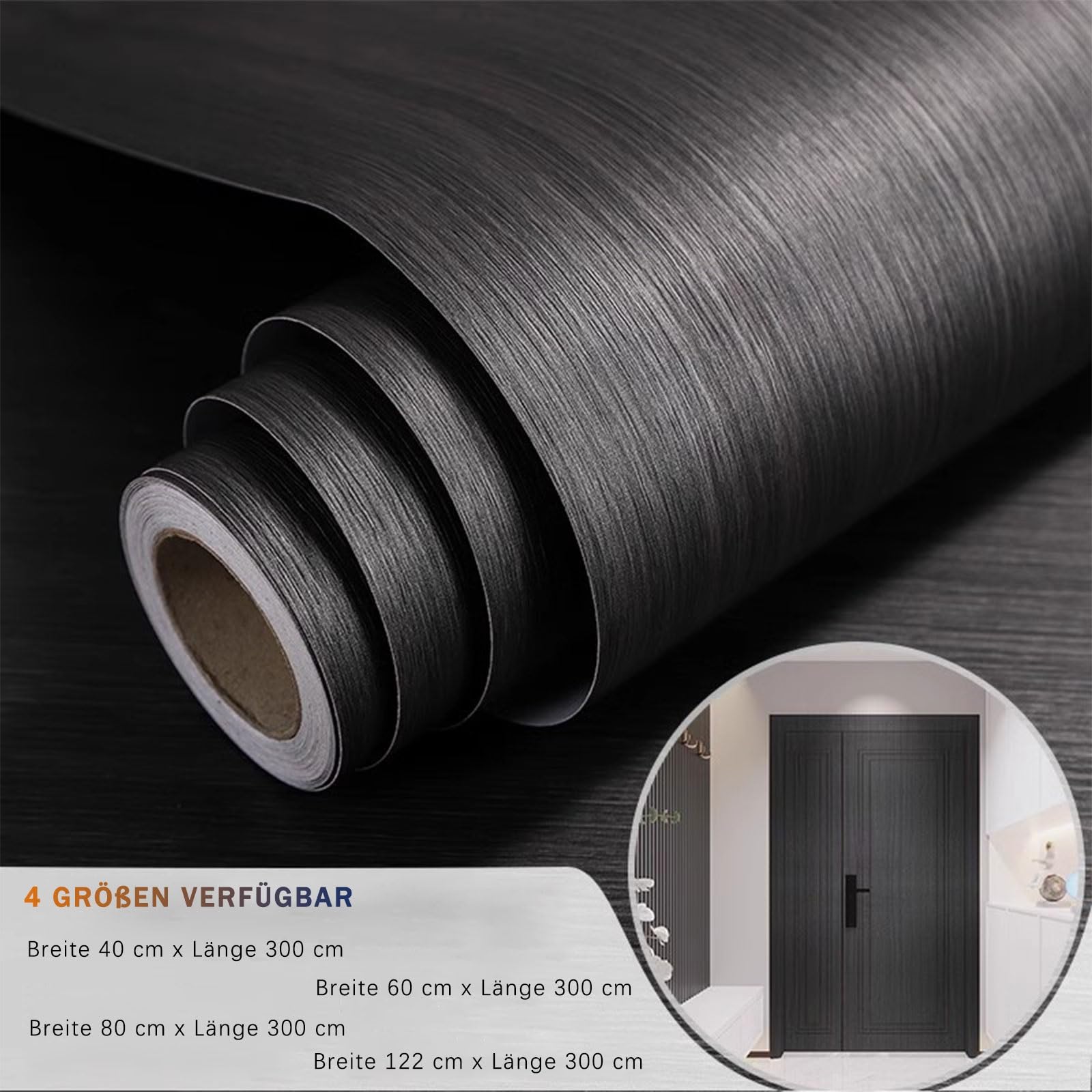 Samoprzylepna tapeta imitująca drewno Samoprzylepna folia winylowa z efektem drewna do mebli i ścian wielokolorowa 40-122x300 cm(Möbelfolie 8,80W x 300L cm)