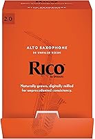 Vista 11 de D’Addario Woodwinds, cañas para saxofón Rico, saxofón alto, RJA2520, resistencia 2.0, paquete de 25