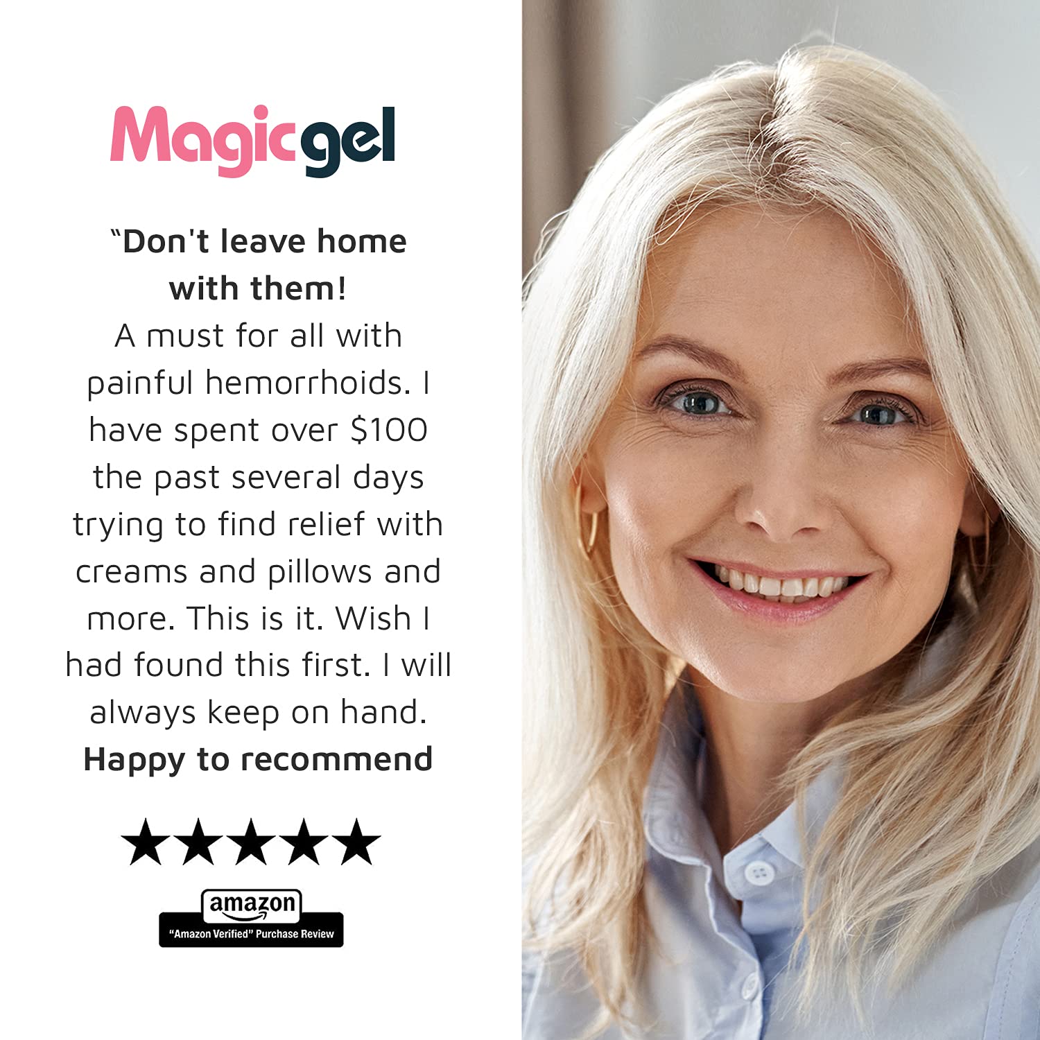 Buy 2 Pack Hemmeroid Treatment Using Cryotherapy Ice Pack for Instant