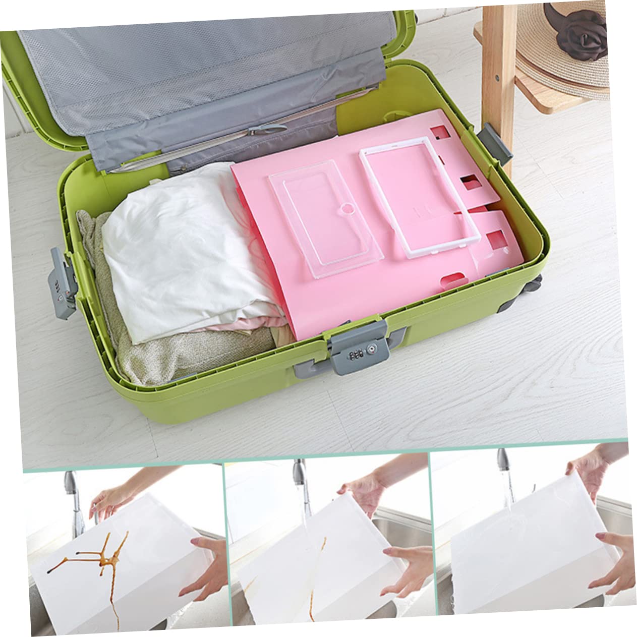 Alipis Caja de Zapatos Apilable Transparente Gruesa 30 Piezas PP L
