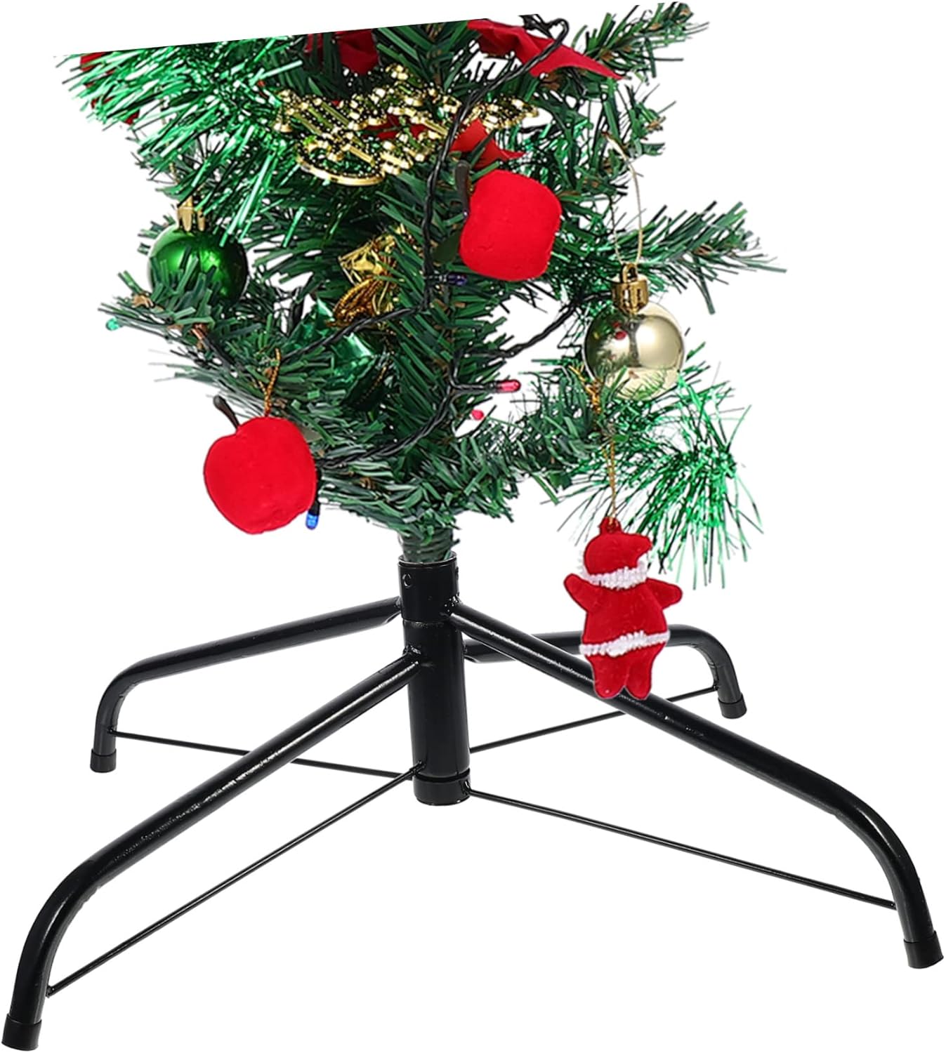 1pc Christmas Tree Stand Sturdy Xmas Tree Holder Tripods for Stability Fits Poles Convenient Screw Fixing for Secure Support Base for Holiday Decor