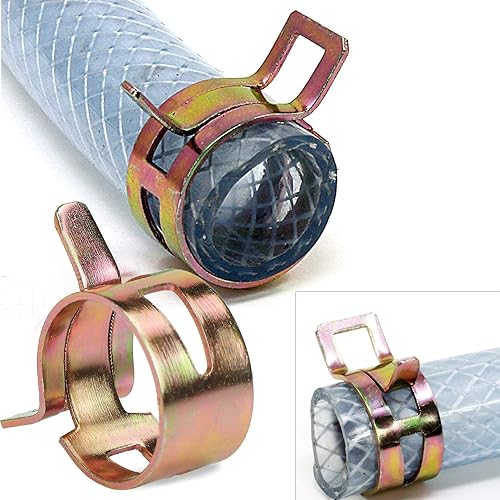 Miniatura 6 de Fielect 50 piezas de abrazadera de manguera de acción de 1132 pulgadas0.354 in, abrazadera de manguera de acción de baja presión, kit surtido de