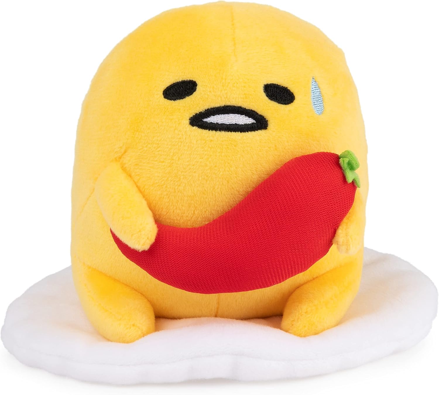 GUND Sanrio Gudetama The Lazy Egg Stuffed Animal, Spicy