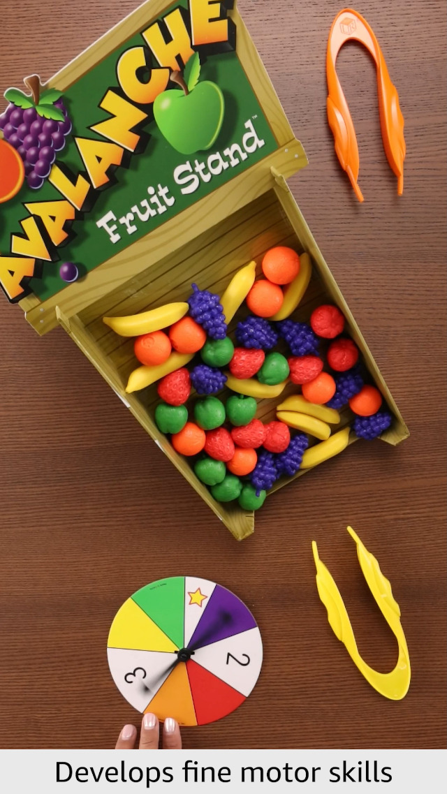 Amazon.com: Learning Resources Avalanche Fruit Stand - 42 Pieces
