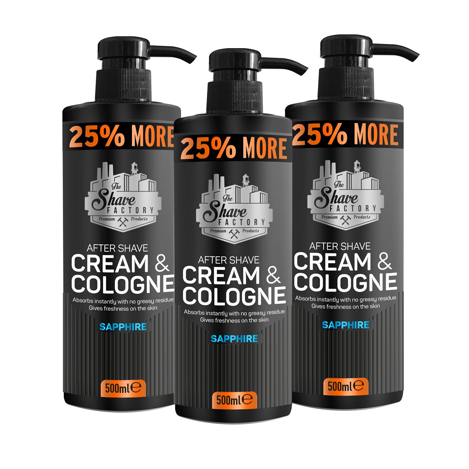 The Shave Factory - Sapphire Cream & Cologne - Balsam po goleniu 500ml