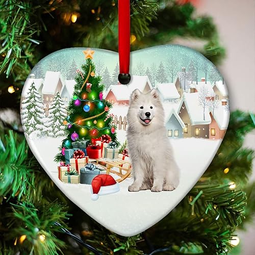 Miniatura 10 de Prezzy Adorno de Cocker Spaniel inglés para decoraciones de árbol de Navidad, regalos lindos para amantes de los perros, para familiares y amigos,