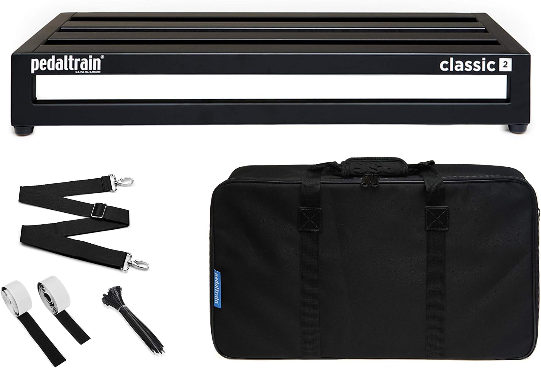 Pedaltrain PT-CL2-SC Classic 2 with Soft Case 4 Rails - 24” x 12.5”