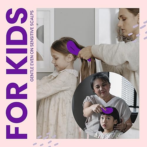 Miniatura 3 de Performore Smooth Glide - Cepillo desenredante para cabello natural, rizado, liso, húmedo o seco, secado rápido, cabello largo o corto para mujeres,