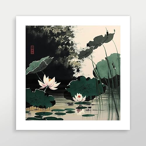 Miniatura 6 de Japanese Landscape Art Print for Wall Decor - Premium Giclee for Home Decor - Aesthetic Modern Wall Art Poster Painting Style Wall Artwork