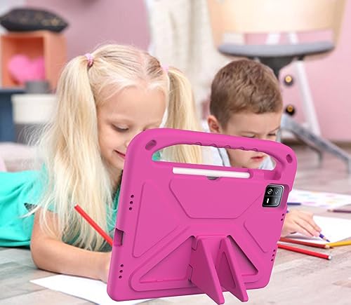 Miniatura 6 de Funda para tableta para niños con asa y soporte a prueba de golpes cubierta de protección completa ligera para xiaomi pad 66 pro 11 pulgadas rosa