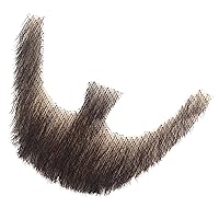 Vista 3 de Bigotes falsos de cabello humano hecho realista con barba falsa hombre barba de cabra para adultos y niños, entretenimiento, drama, fiesta