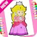 Beautiful Princess Coloring Game Book by Number