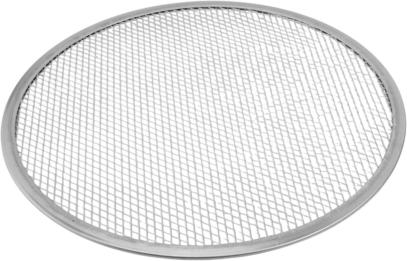 Pizza Screen for Oven, Aluminum Pizza Baking Tray Mesh Pan with Anodized Finish, Non-Stick Round Pizza Net Plate for Home Kitchen or Bakery Use(13 inch)