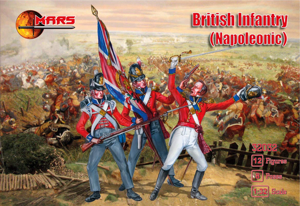 Mars Figures 32032-1/32 – British Infantry (Napoleonic) 12 figures