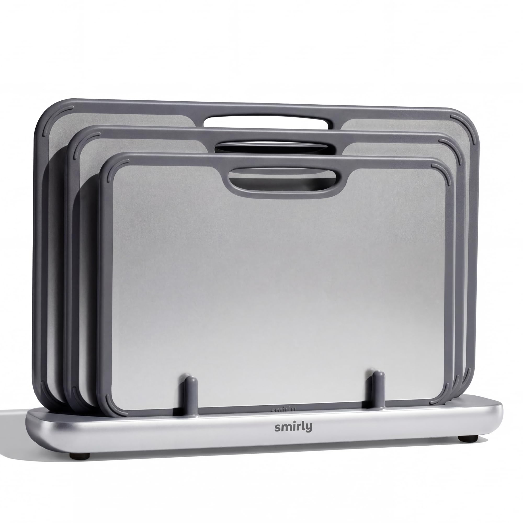 SMIRLY Titanium Cutting Board Set with Holder