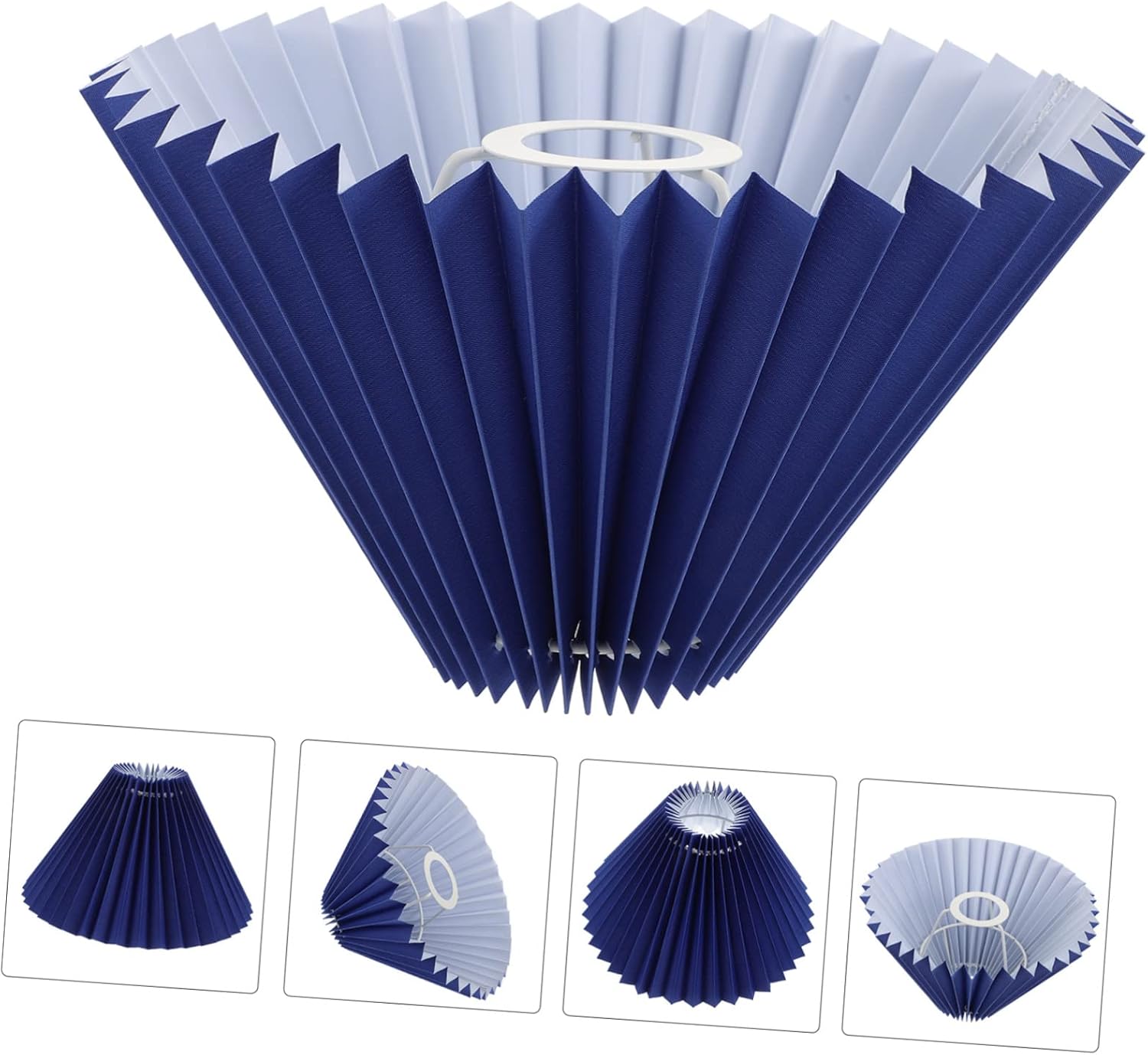 DOITOOL 3pcs Creative Pleated Lampshade for Table and Bedside Lamps and Elegant Light Cover for Home Decoration