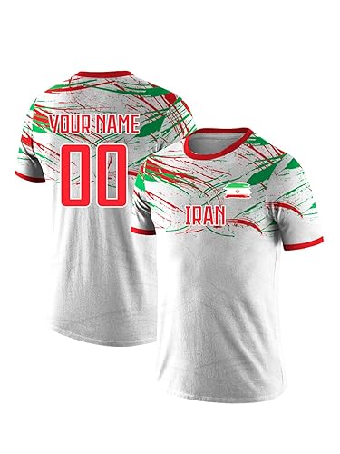Custom Soccer Shirts National Flag Design Sports T-Shirt Add Name