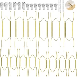 29 Metal Plate Rack Ideas For Functional Wall Decor 17 14 Pieces Plate Hangers for Wall - 6/8/10/12 Inch Invisible Plates Hange...