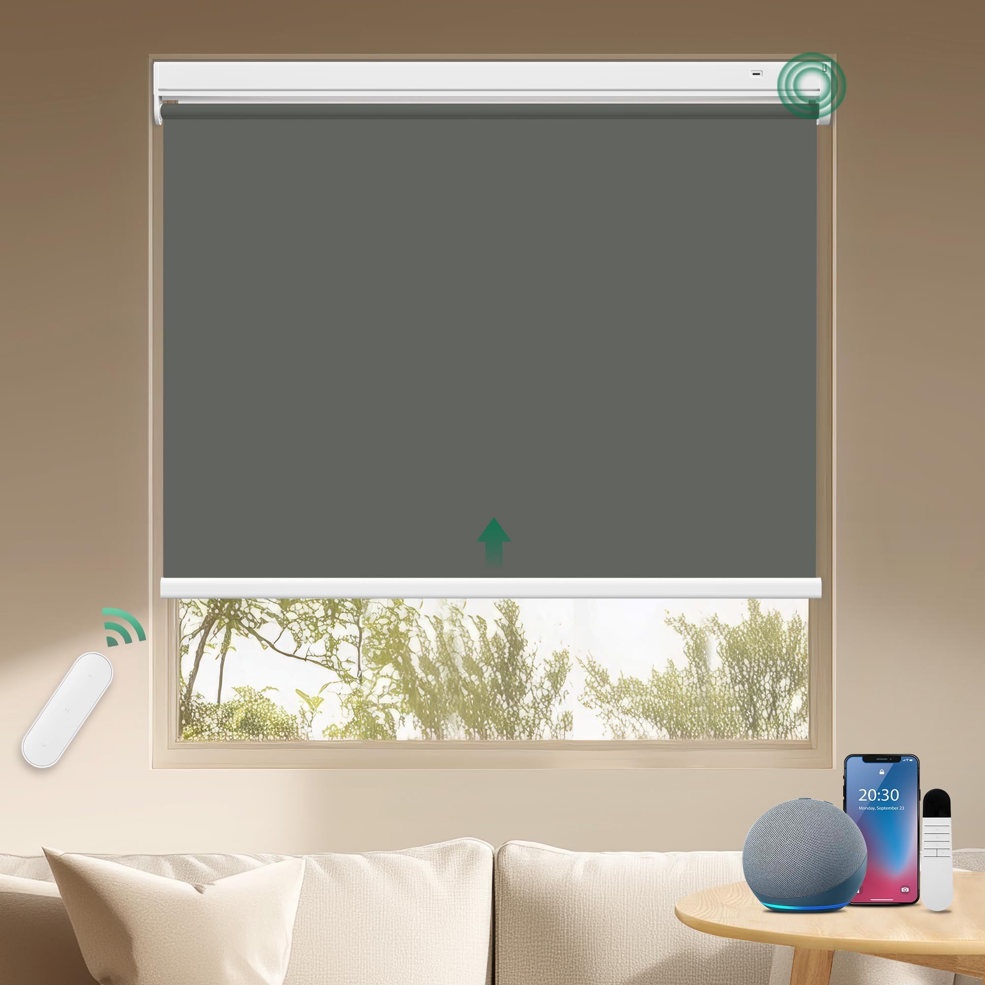 Persianas enrollables opacas sin taladro, persianas de tensión para ventanas, impermeables, fáciles de instalar, perfectas para bloquear la luz