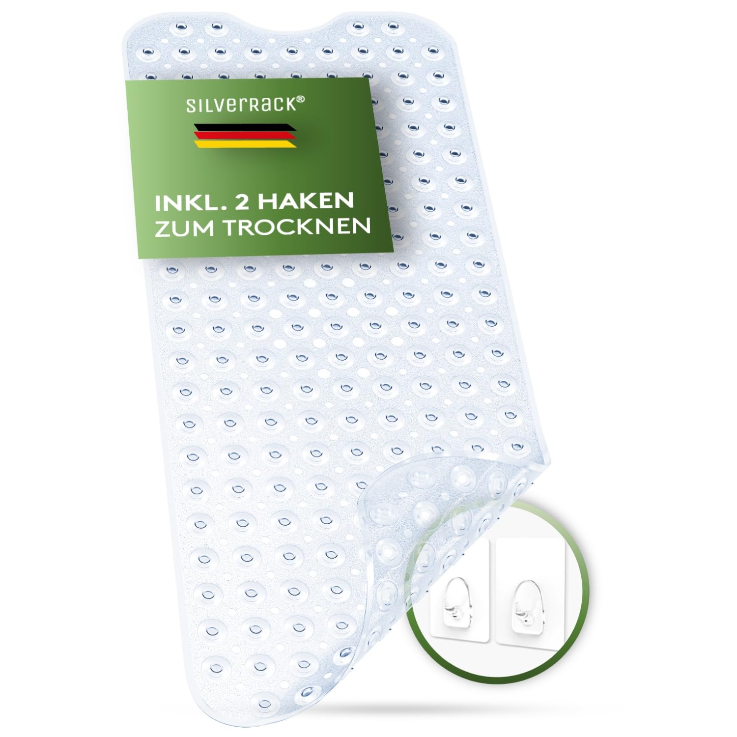 Tapis de Bain antidérapant 100 x 40 cm SilverRack DermaSensitivo sans BPA pour Bébés