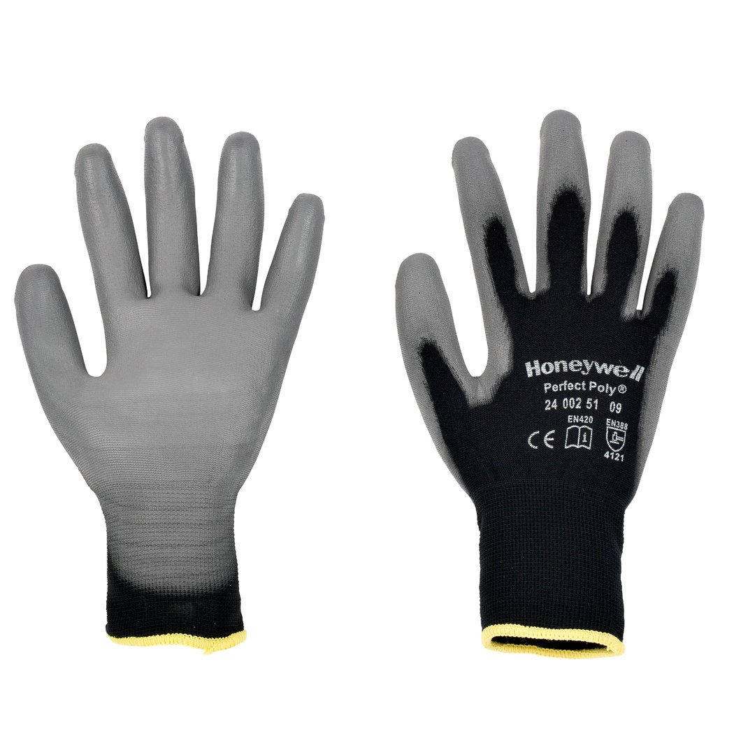 Honeywell 2400251 PolyBlack General Handling Gloves with Polyurethane Coating - 1 Pair (11/ XXLarge)