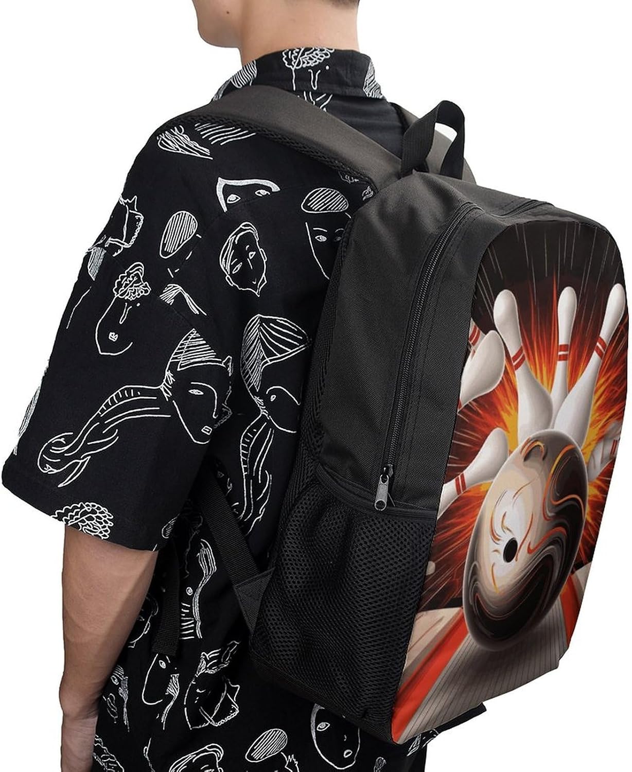 Sport Bowling Ball Travel Lightweight Backpacks for Men Women image 5