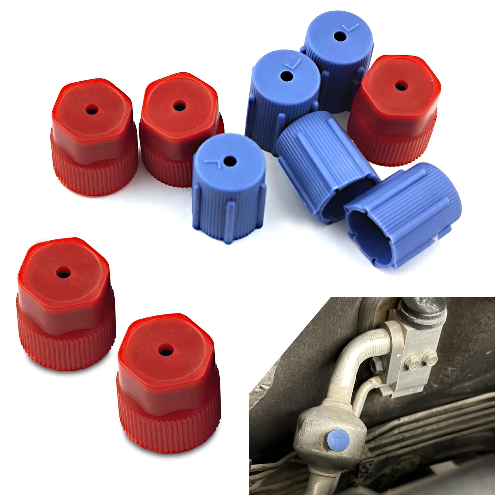 Snapklik.com : 10Pcs R134a AC Caps 0.53